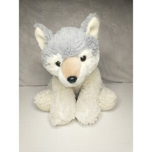 Aurora World Gray Wolf‎ Plush 13" Sitting Stuffed Animal Realistic Timber Wolf